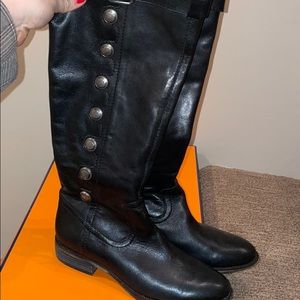 Arturo chiang black leather boots